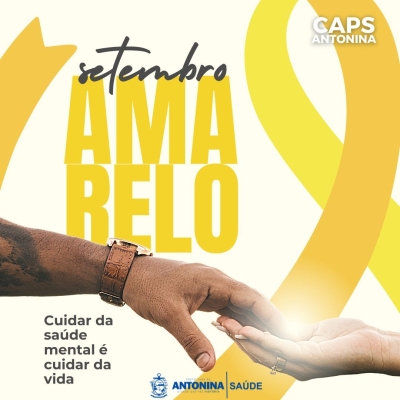 Setembro Amarelo: cuidar da saúde mental é cuidar da vida