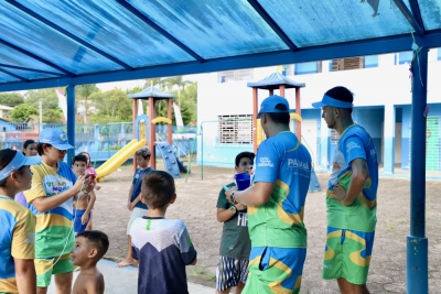 Programa Verão Maior Paraná realiza atividades recreativas no bairro KM 4, em Antonina