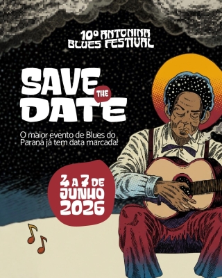 Antonina se prepara para receber a 10ª edição do Antonina Blues Festival em 2026