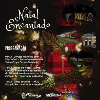 Prefeitura de Antonina divulga a programação do Natal Encantado