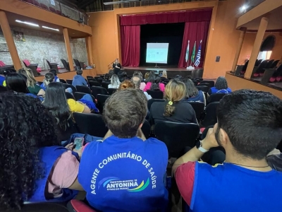 Agentes comunitários de Saúde de Antonina participam de oficinas visando a Campanha de Vcinação