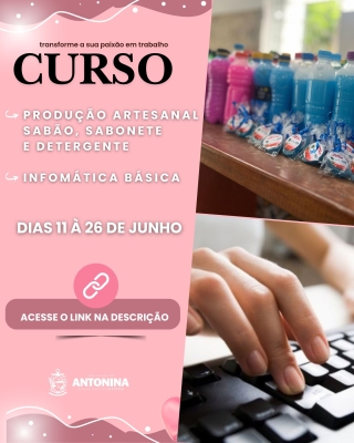 Prefeitura de Antonina através da Secretaria da Mulher abre inscrições para cursos gratuitos