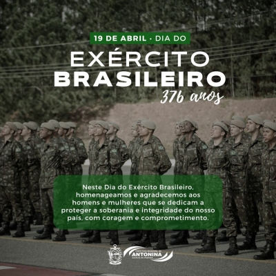 Prefeitura de Antonina homenageia a todos os antoninenses que fazem parte do Exército Brasileiro