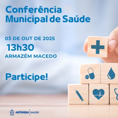 Prefeitura de Antonina convida população para a Conferência Municipal de Saúde