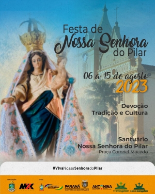 Festa de Nossa Sra. do Pilar em Antonina, inicia na próxima semana