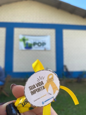CAPS realiza atividade do Setembro Amarelo no Centro POP com o tema “Nossas vidas importam”.