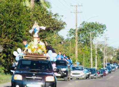 Procissão Motorizada Marca Celebração da Padroeira de Antonina    