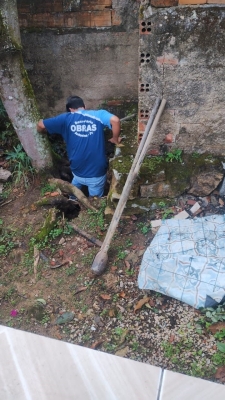 Prefeitura realiza manutenção de manilha na Graciosa de Cima