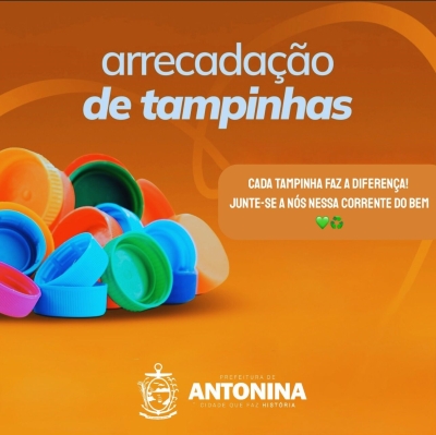 Prefeitura de Antonina lança campanha de arrecadação de tampinhas para troca por cadeiras de rodas