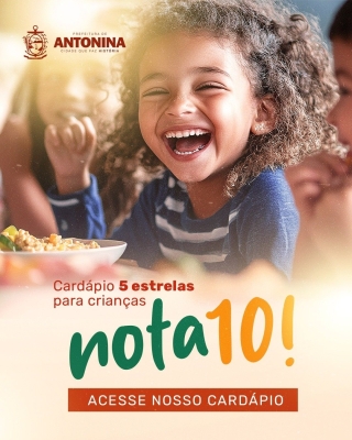 Acompanhe o cardápio escolar do mês de Novembro no munícipio de Antonina