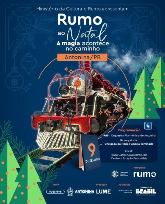 A Magia do Natal chega pelos trilhos em Antonina