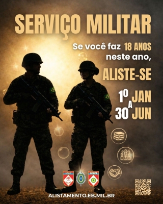 Alistamento Militar 2026 está aberto