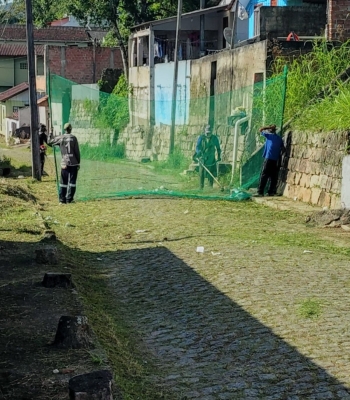 Prefeitura de Antonina reforça serviços de limpeza urbana