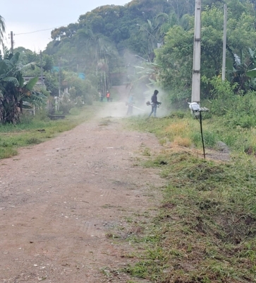 Prefeitura de Antonina segue realizando limpeza em toda a cidade