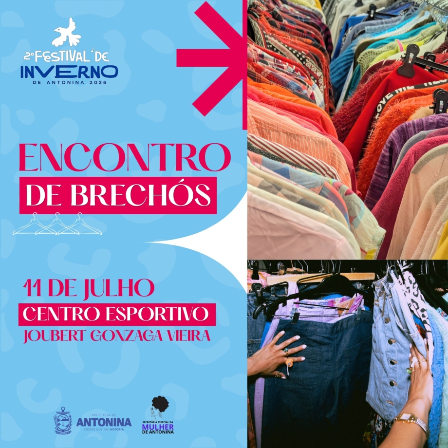 Encontro de Brechós acontece neste sábado durante o Festival de Inverno de Antonina