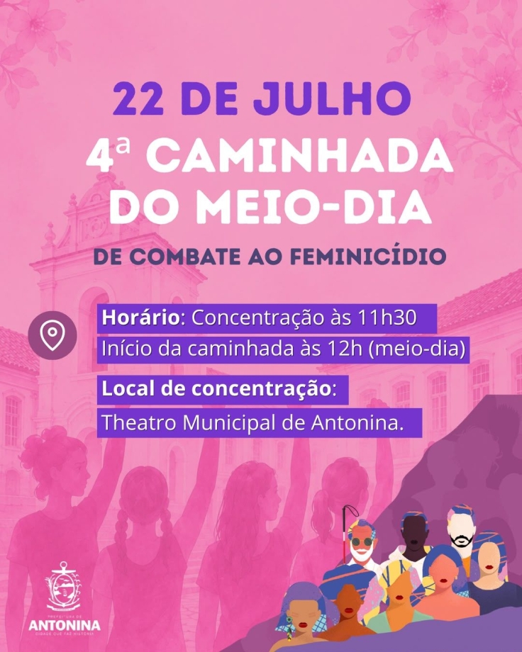 Antonina unida no combate ao feminicídio!