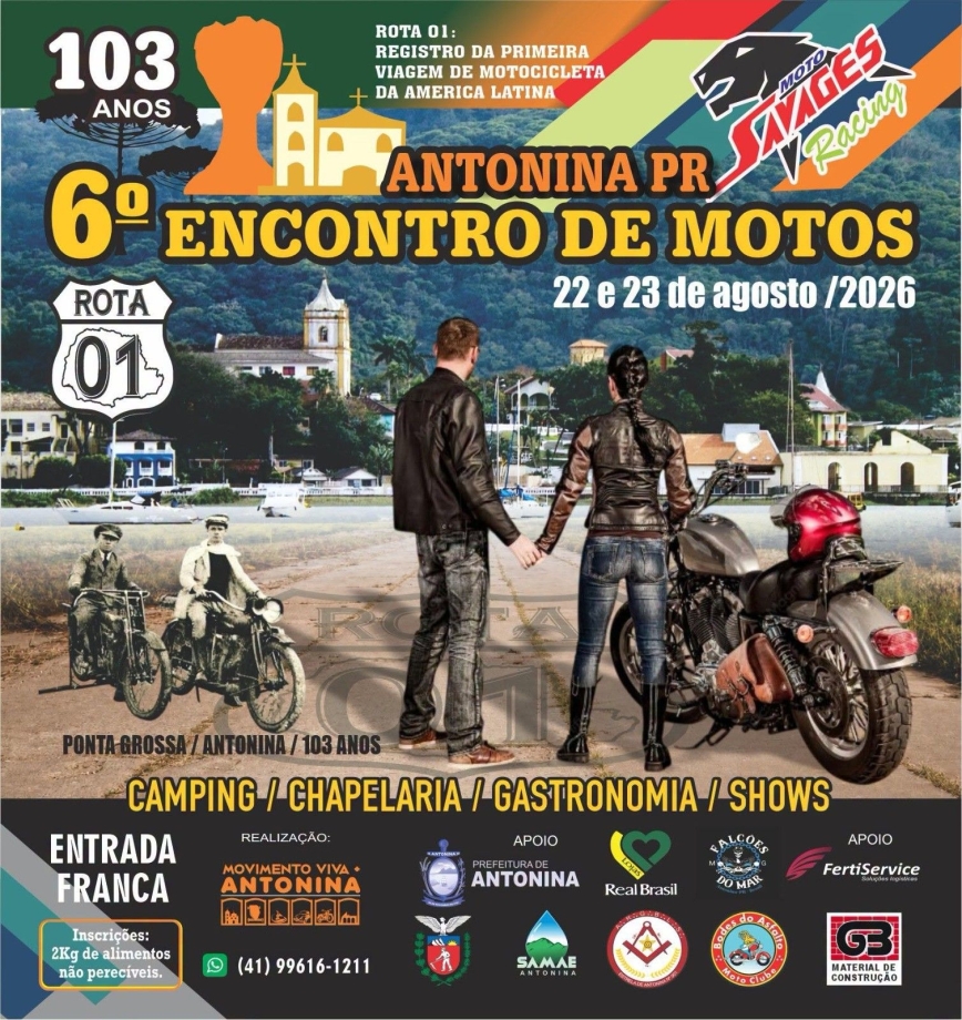 Antonina recebe o 6º Encontro de Motos 