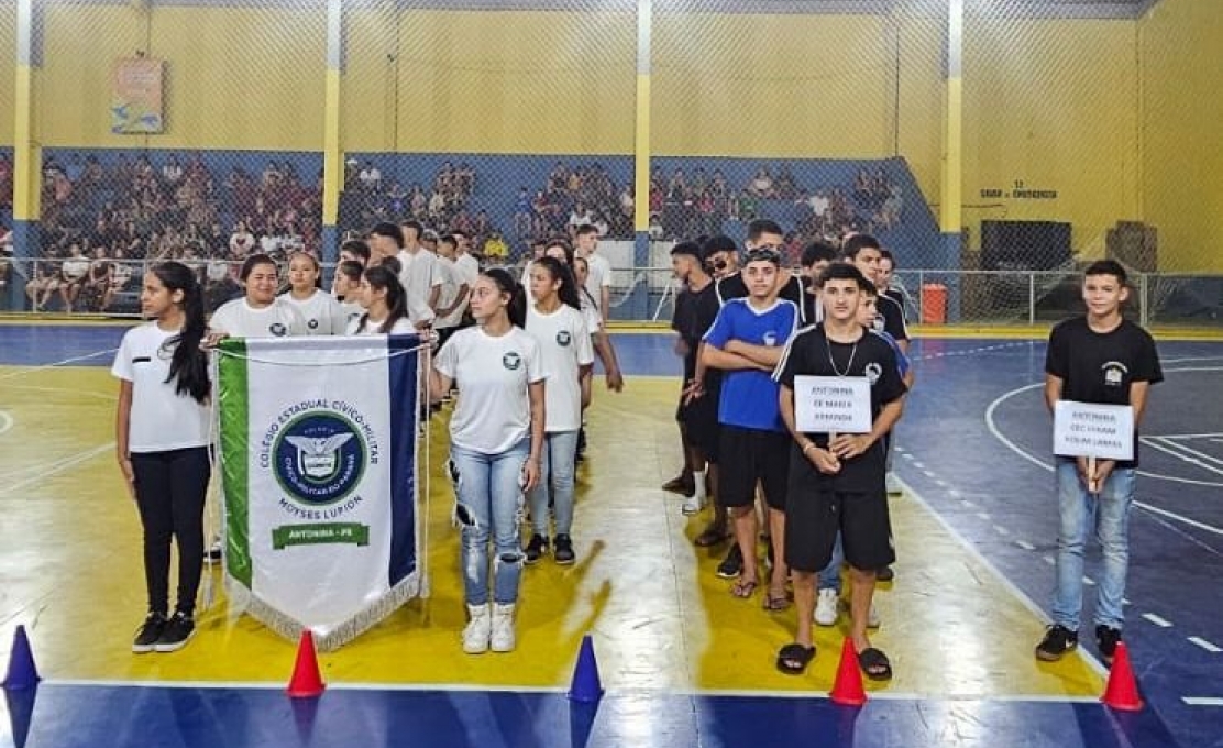 Atletas Antoninenses Participam Da Abertura Dos Jogos Escolares Do Paraná - Fase Reg...