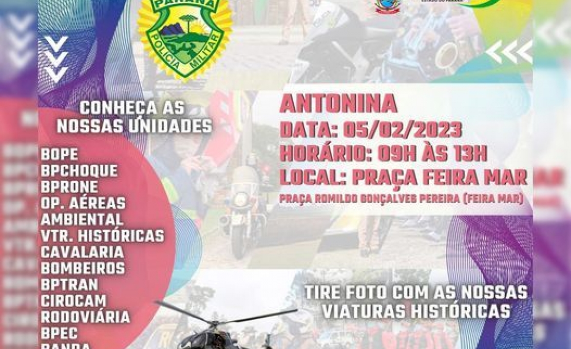 Antonina Recebe A Exposição Da Polícia Militar Do Paraná