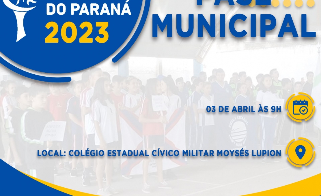 A Fase Municipal Do 69ª Jogos Escolares Do Paraná Inicia Na Próxima Segunda-feira ...