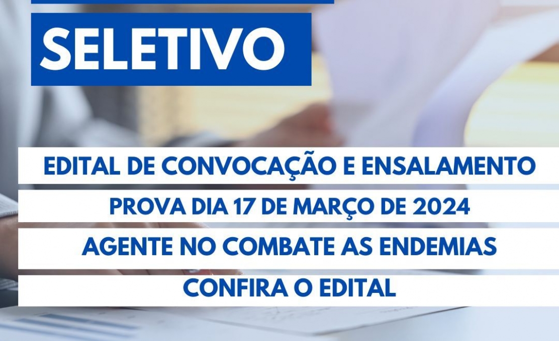Prefeitura De Antonina Divulga Edital De Convocação Para O Processo Seletivo De Age...