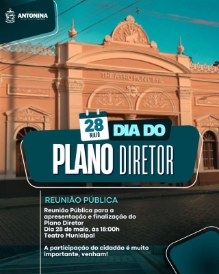 Reunião pública para o plano diretor 