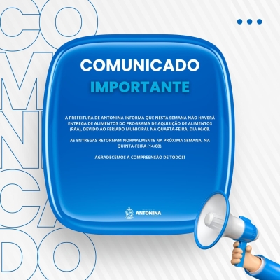 COMUNICADO IMPORTANTE