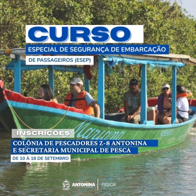 A Prefeitura de Antonina divulga Curso de ESEP em Antonina