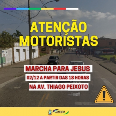 Confira as ruas que serão bloqueadas no próximo sábado devido a Marcha para Jesus 