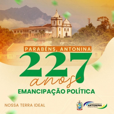 Há 227 anos, em 6 de novembro 1797, aconteceu a Emancipação Política de nossa Antonina.