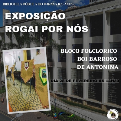 Bloco do Boi Barroso representa a cidade de Antonina com a expo Rogai Por Nós em Curitiba
