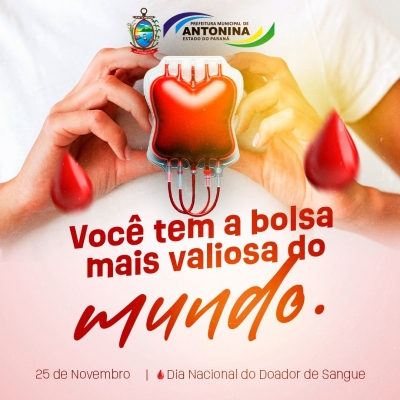 A bolsa de sangue pode ser o maior presente que alguém receberá na vida