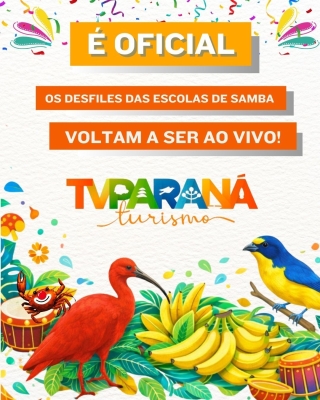É Oficial, os desfiles das Escolas de Samba de Antonina, voltam a ser transmitidos Ao Vivo na Televisão