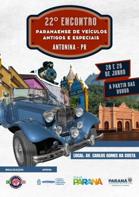 Vem aí o 22º Encontro Paranaense de Veículos Antigos e Especiais de Antonina