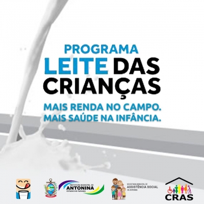 Prefeitura de Antonina disponibiliza Programa Leite das Crianças 