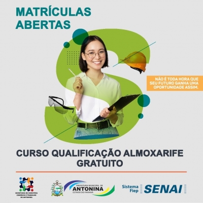 Prefeitura de Antonina Divulga Curso de Qualificação em Almoxarife