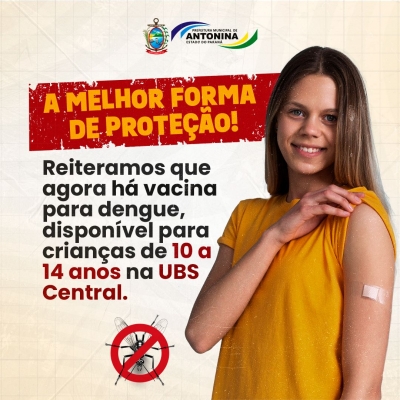 Informação boa tem que ser repetida: temos vacinas para dengue na UBS Central.