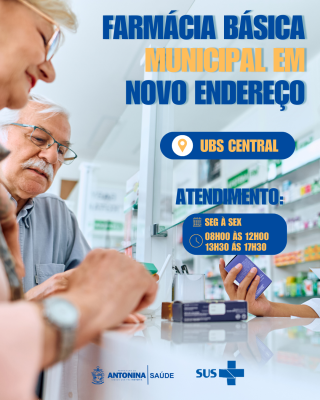 Farmácia Básica Municipal de Antonina agora está em um novo endereço