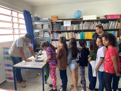 Combate a Dengue em Antonina e Econina nas escolas atendem mais de 100 crianças na Escola Caetana Martins