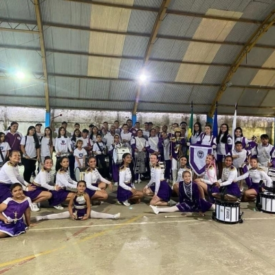 Encontro de Fanfarras em Antonina reúne mais de 350 alunos e as suas percussões