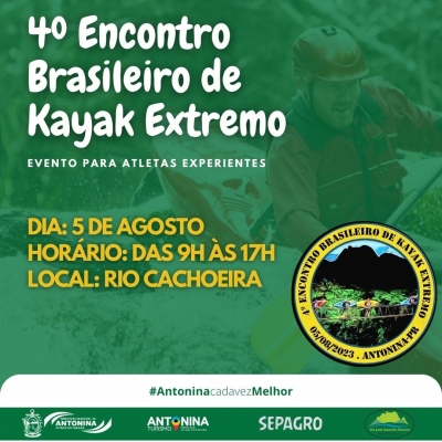 Antonina recebe o 4º Encontro de Kayak Extremo Paraná e será no Rio Cachoeira