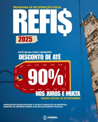 CHEGOU O REFIS 2025!