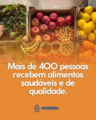 Mais de 400 pessoas recebem alimentos do Programa de Aquisição de Alimentos disponibilizado pelo CRA