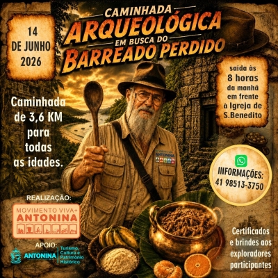Caminhada em Busca do Barreado Perdido une história, cultura e gastronomia em Antonina no dia 14 de junho