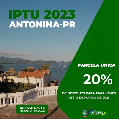 IPTU de Antonina agora é todo On-line