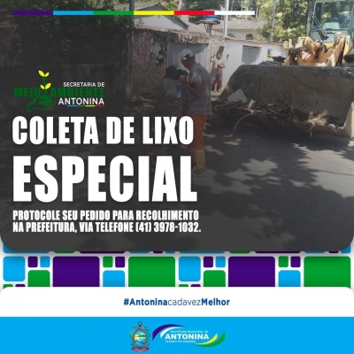 Prefeitura de Antonina oferece serviço de retirada de lixo especia