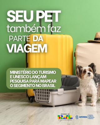 Ministério do Turismo convida gestores, empreendedores e tutores para participar de mapeamento sobre Turismo Pet Friendl