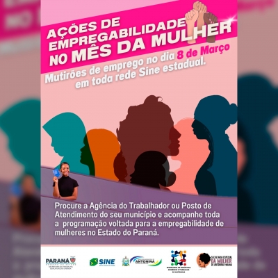 Dia especial para as mulheres antoninenses na Agência do Trabalhador