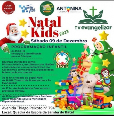 A E S B A promove Natal Kids na Escola de Samba do Batel 