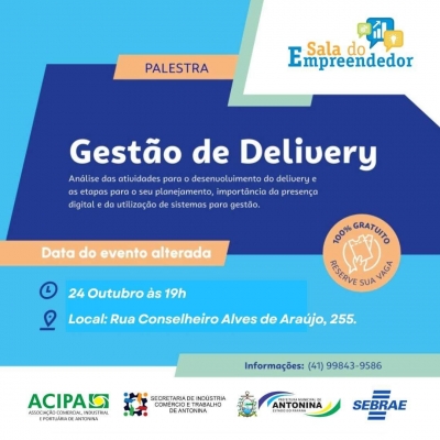 Convite Especial: Palestra sobre Gestão de Delivery